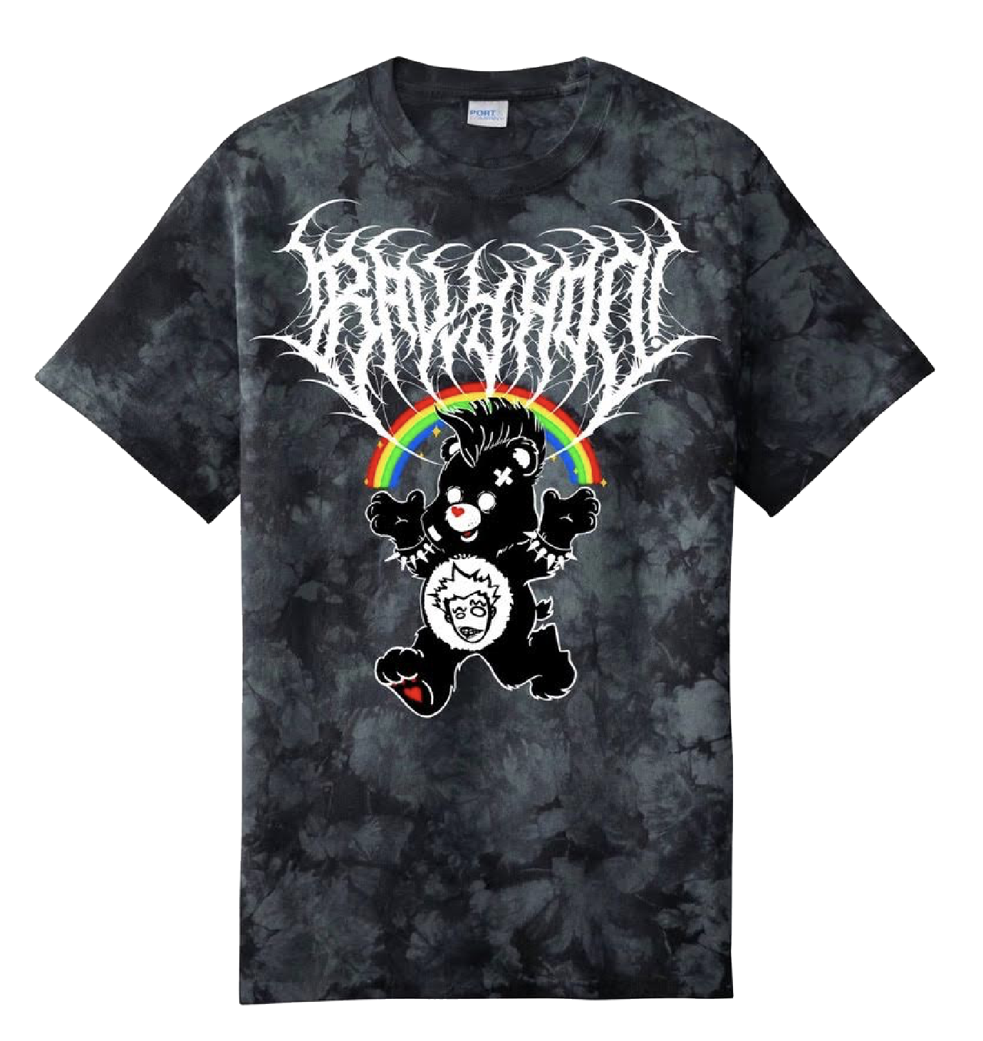 Metal Care Bear Tie Dye Tee