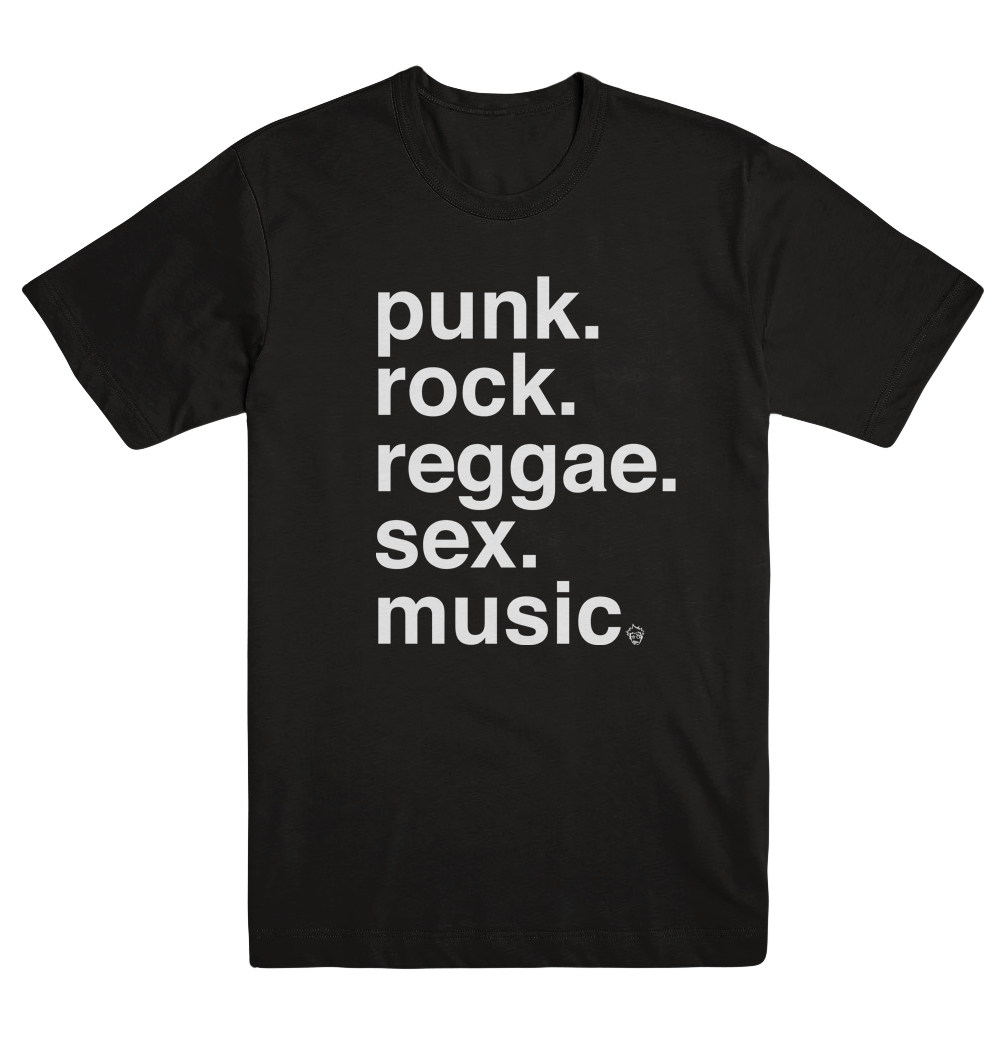 Punk Rock Reggae Sex Tee - Black