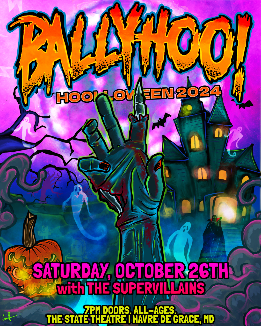 Hoolloween 2024 Ticket + Merch Bundle (Saturday, Oct. 26th)